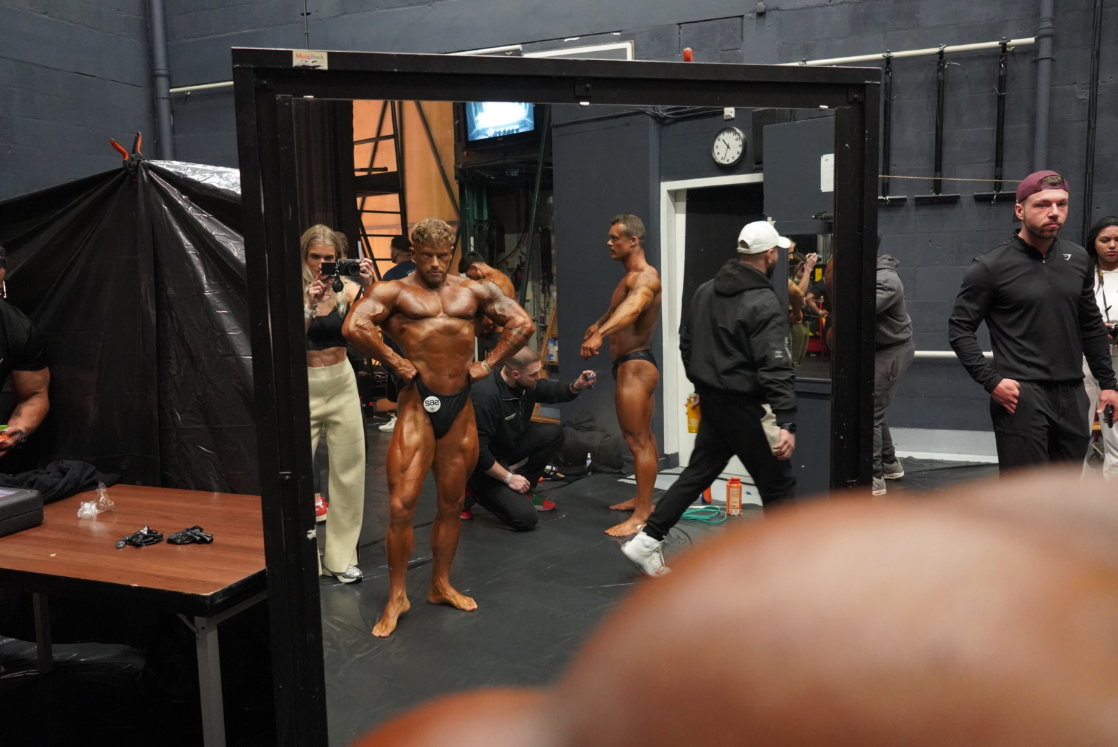 Mitchel backstage
